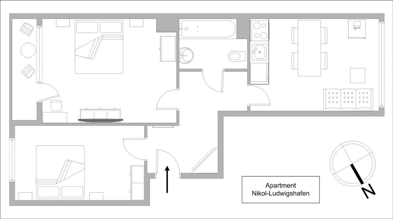 Apartments Nikol - Ludwigshafen 외부 사진